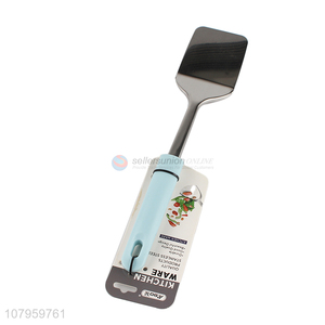 Hot Sale Stainless Steel Flat Spatula Cooking Turner With Plastic Handle