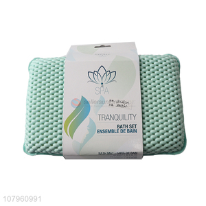 Yiwu wholesale green air cushion household bathroom non-slip mat