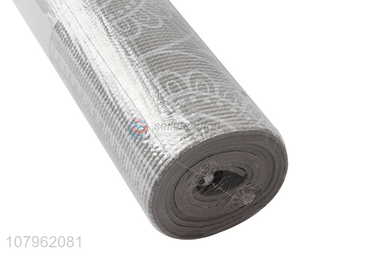 Good quality gray printing yoga mat thickened portable fitness mat