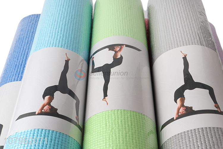Factory direct sale multi-color portable yoga mat thickened fitness mat