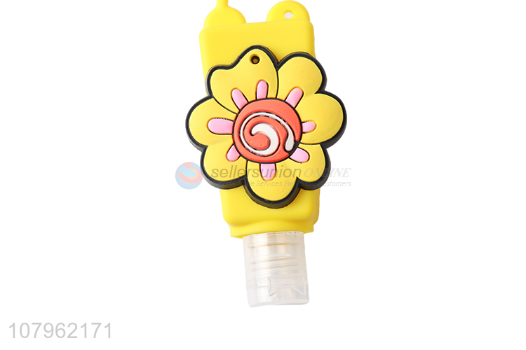 Online wholesale 3d cartoon silicone holder hand gel bottle for students