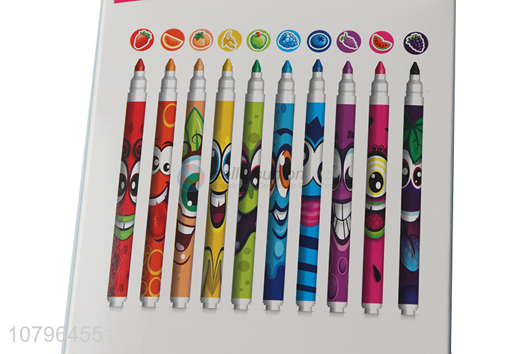 Hot selling multicolor fruity watercolor pen set for students