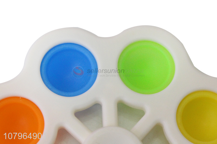 Online wholesale fidget spinner push pop bubble anxiety toy