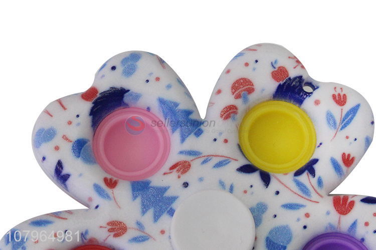 China wholesale silicone push pop bubble sensory fidget spinner