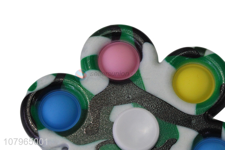 Factory wholesale simple dimple bubble fidget finger spinner toy