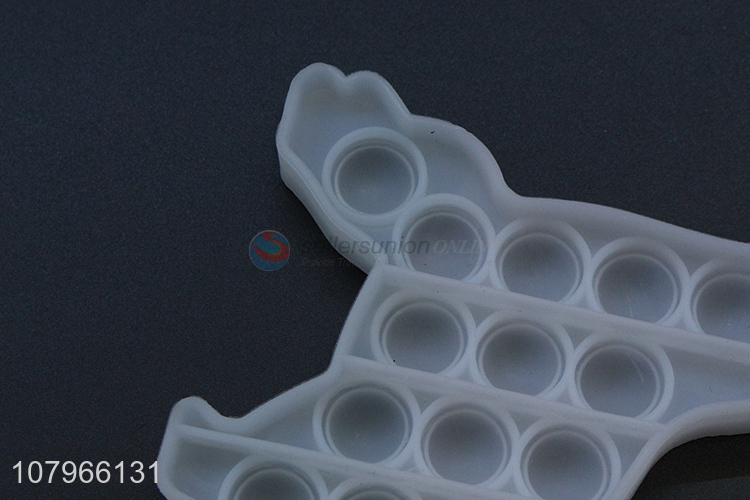 China products dinosaur shape creative silicone push bubble fidget toys