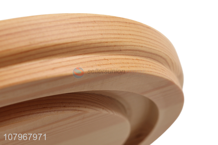 China export round wooden exquisitely sealed lid storage box lid