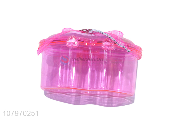 New hot sale plastic little girls jewelry box case princess box