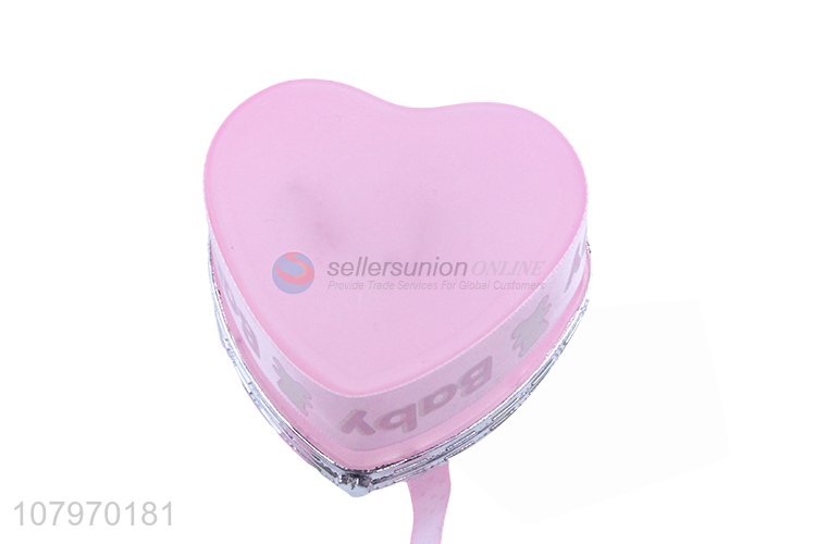 Good quality heart shape cartoon baby jewelry box storage cases