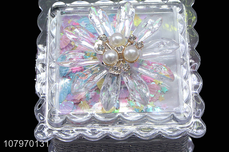 China factory beautiful plastic trinket box jewelry case container