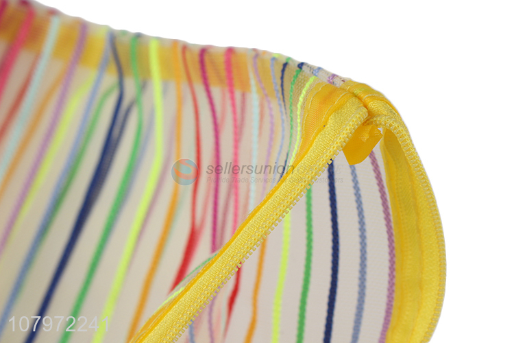 Top sale stripe pattern colourful document storage bag for office