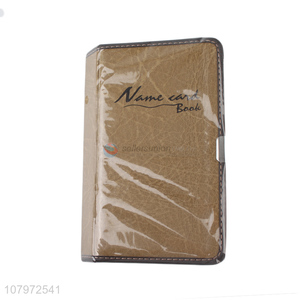 Wholesale from china pu leather business card book name card holder