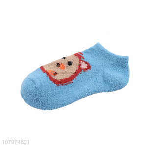 Online wholesale children winter warm cosy cartoon microfiber socks