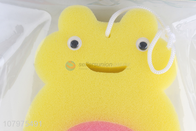 Top product frog shape baby bath sponge kids shower sponge