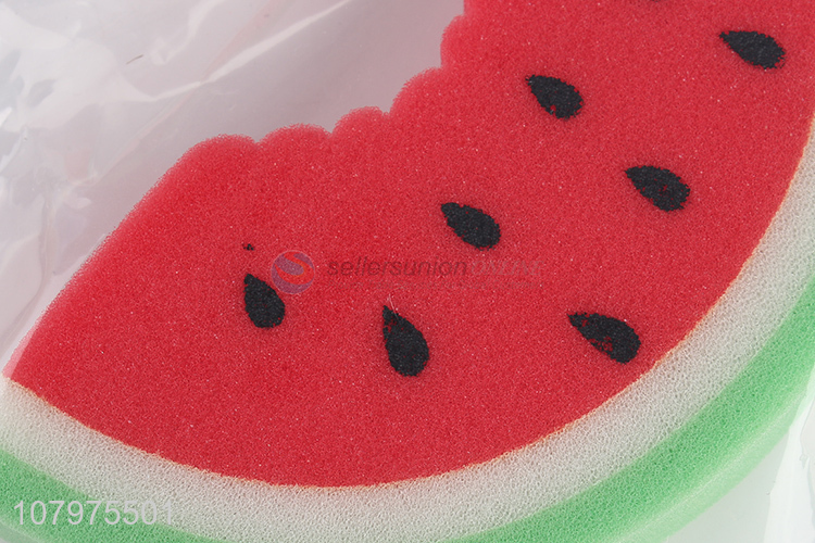 China supplier watermelon shape shower bath sponge body scrubber
