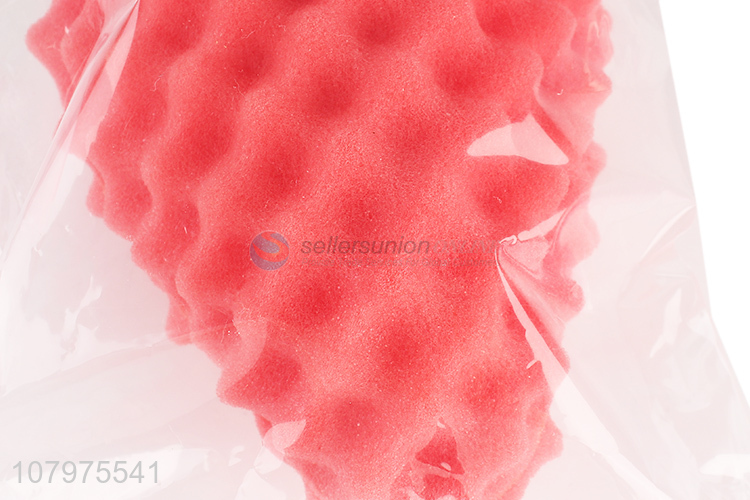 New arrival 3d strawberry shape bath exfoliating sponge for kids