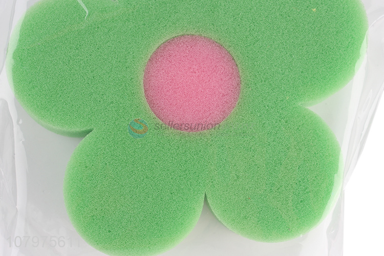 Hot selling flower shape shower sponge children bath sponge