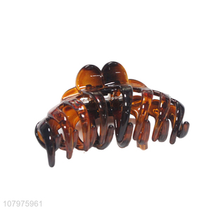 Top quality large brown fashion women hair claw clips for sale