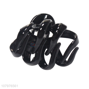 Good selling black strong hold non-slip hair claw clips for ladies