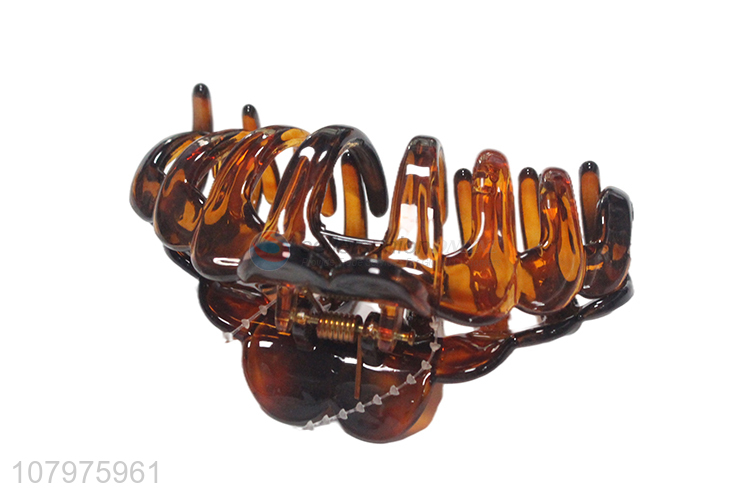 Top quality large brown fashion women hair claw clips for sale