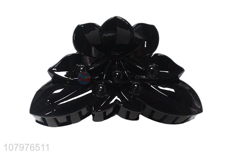 New arrival black plastic fashion ladies decorative hair claw clips