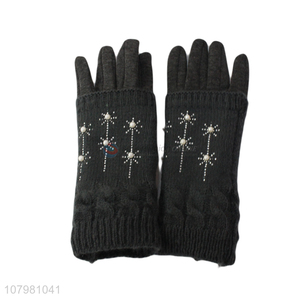 Popular Ladies Knitted Gloves Winter Warm Gloves Fashion Gloves