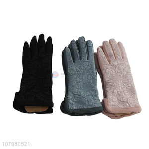 Fashion Design Ladies Warm Gloves Winter Outdoor Gloves