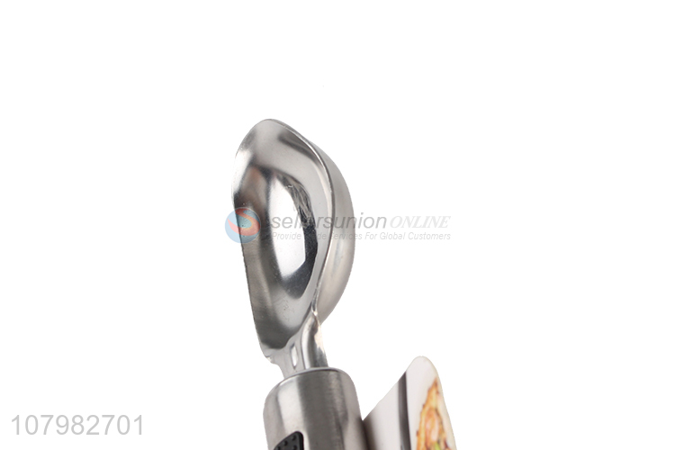 New arrival silver stainless steel manual ice cream digging spoon