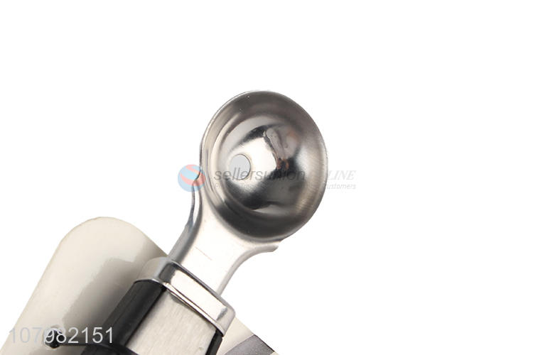 Good quality stainless steel short handle watermelon digging spoon