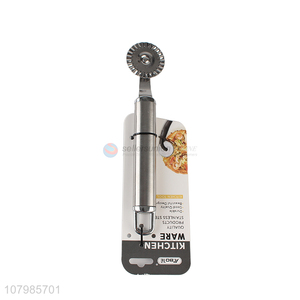 Factory supply multi-purpose stainless steel cheese pizza cutter slicer