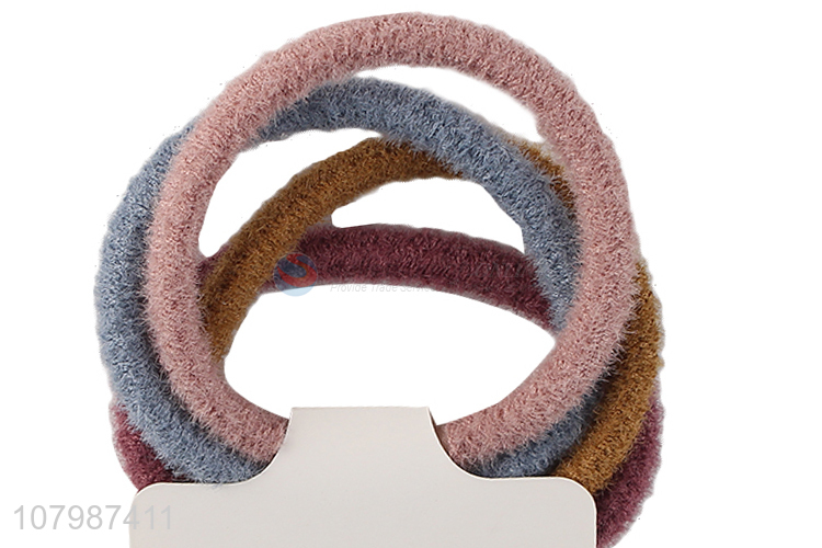 Good sale multi-color simple rubber band hair accessories for ladies
