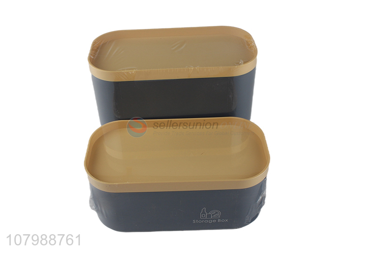 Hot selling simple multi-function rectangular plastic storage box for candys cookies