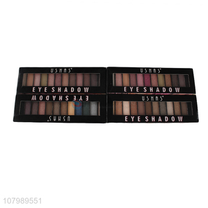 Online wholesale long lasting makeup 12 color eyeshadow for sale
