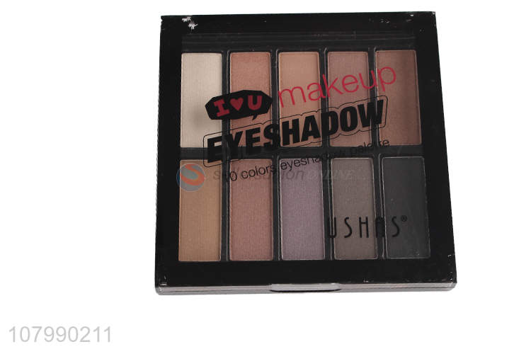 Low price 10 colors eyeshadow palette long lasting eyeshadow for sale
