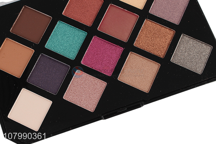 Low price 14 colors eyeshadow palette shimmer waterproof eyeshadow set