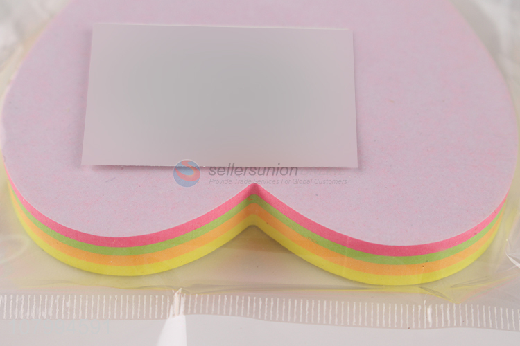 Good quality reusable heart shape sticky note memo pad