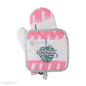 Wholesale thickened oven gloves household kitchen insulation baking glove