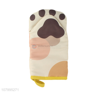 Latest arrival creative single cartoon bear paw oven glove