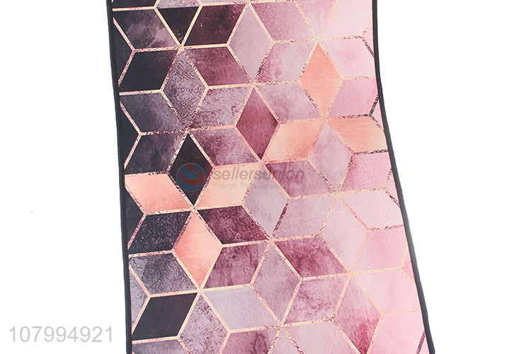New arrival pink long strip carpet geometric floor mat