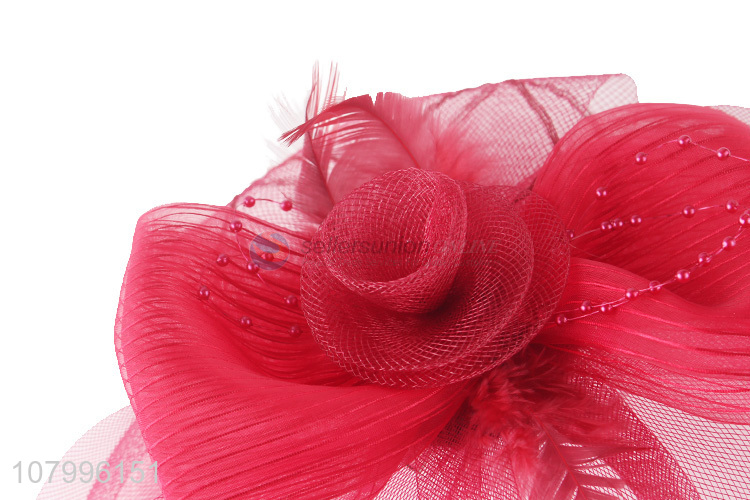 Recent design elegant fascinator top hat fascinator hairpin for women headwear