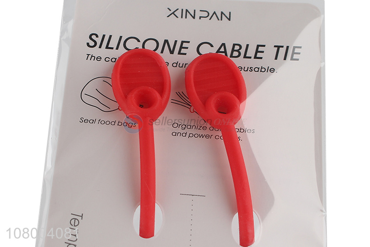 Hot sale reusable multifunctional silicone cable ties wiring accessories