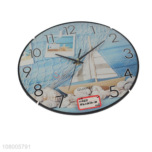 Latest arrival fashion home wall clock creative glass clock