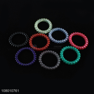 Top Quality Telephone Cord <em>Hair</em> Tie Cheap <em>Hair</em> Ring <em>Hair</em> <em>Band</em>