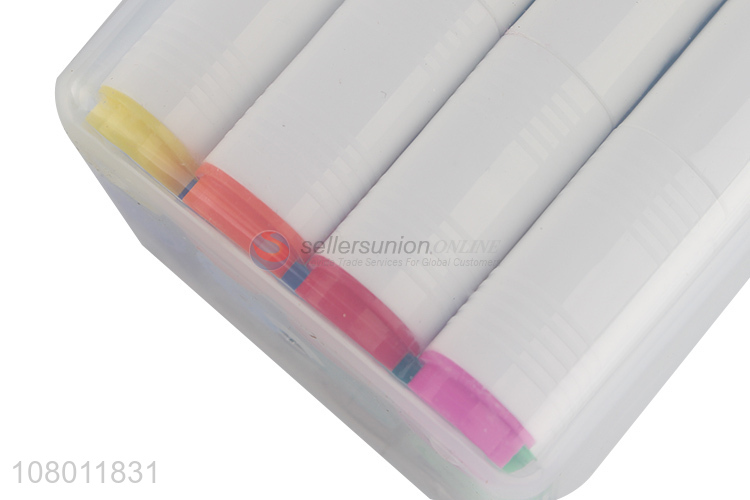 New Arrival Multicolor Boxed Triangle Pen Oily Marker Pen