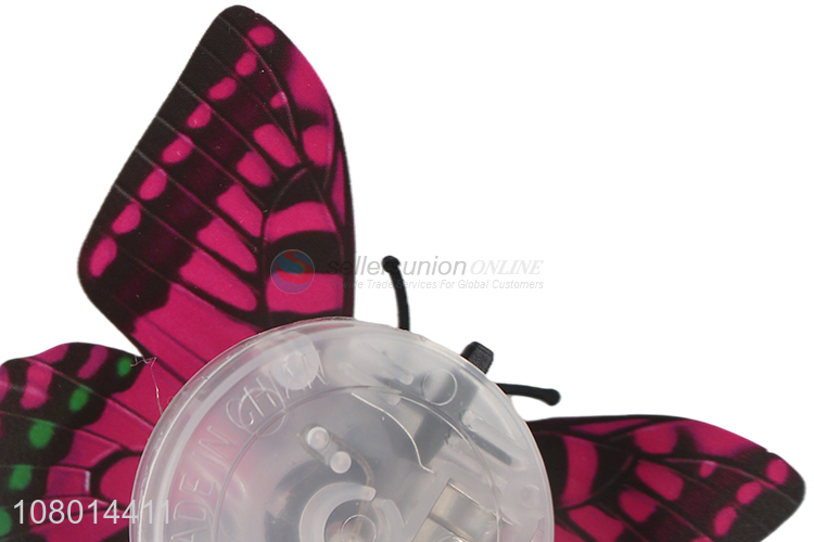 Wholesale lifelike led light up 3d butterfly wall sticker for decoration