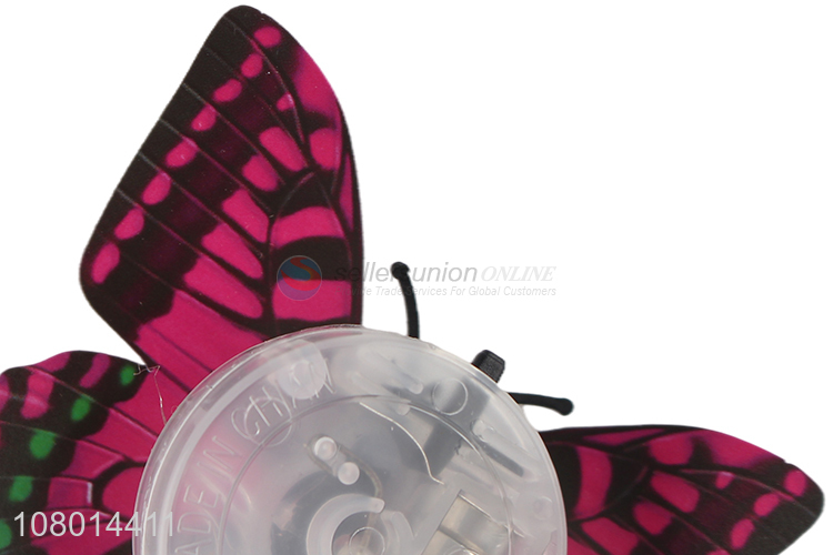 Wholesale lifelike led light up 3d butterfly wall sticker for decoration