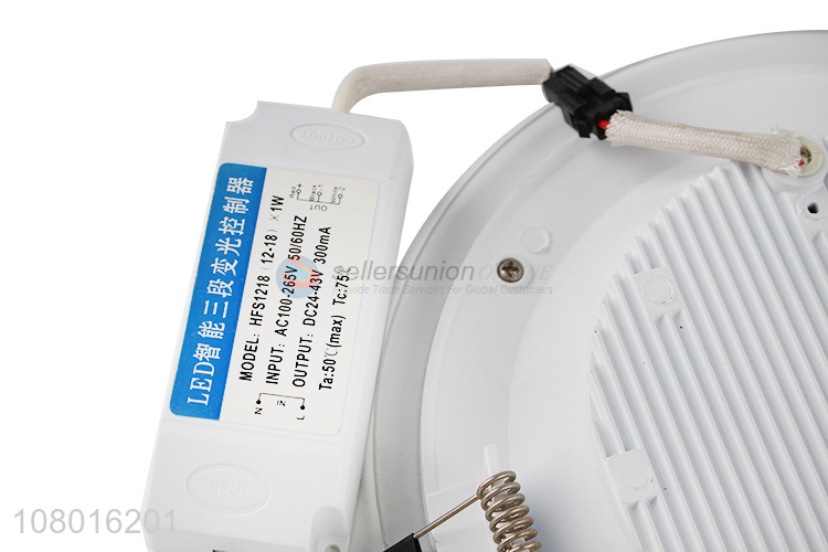 Hot sale embedded downlight round two-color lighting