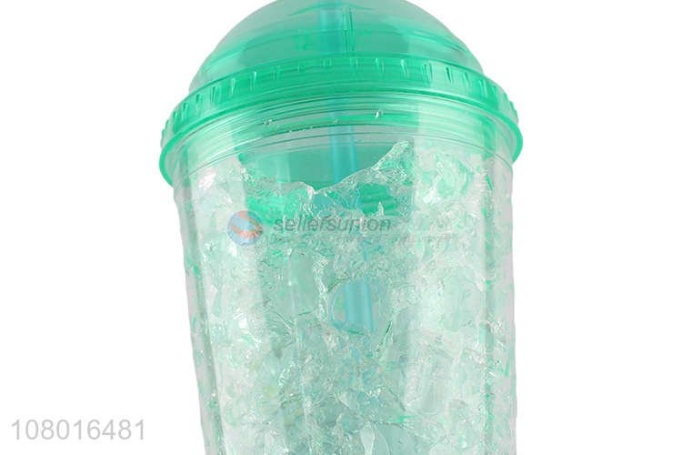 Factory supply  reusable juice cup plastic straw cup summer water cups