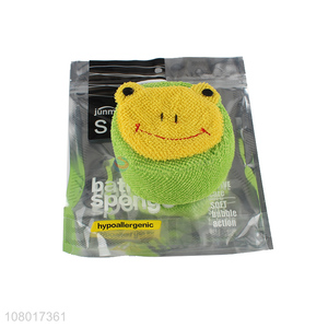 Popular products frog shape shower bath sponge for household