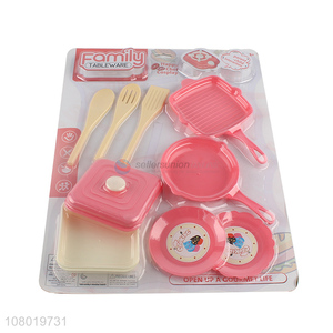 Factory supply kitchen toys pretend play toys utensil pan dish toy